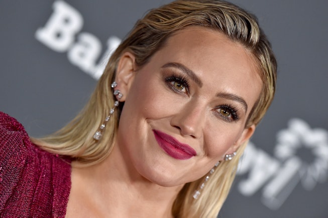 WEST HOLLYWOOD, CALIFORNIA - NOVEMBER 13: Hilary Duff attends Baby2Baby 10-Year Gala Presented by Pa...