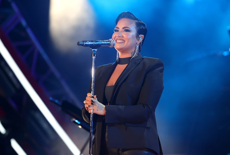 LOS ANGELES, CALIFORNIA - SEPTEMBER 25: Demi Lovato performs onstage during Global Citizen Live on S...