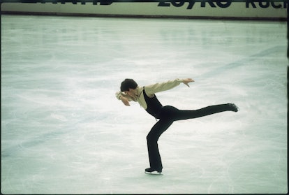 John Curry, 1976 at the Olympics   (Photo by Donald Stampfli/RDB/ullstein bild via Getty Images)