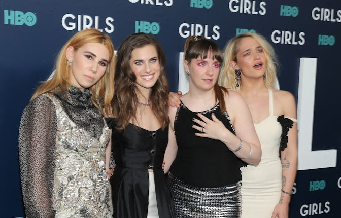 NEW YORK, NY - FEBRUARY 02: (L-R) Actors Zosia Mamet, Allison Williams, Lena Dunham and Jemima Kirk...