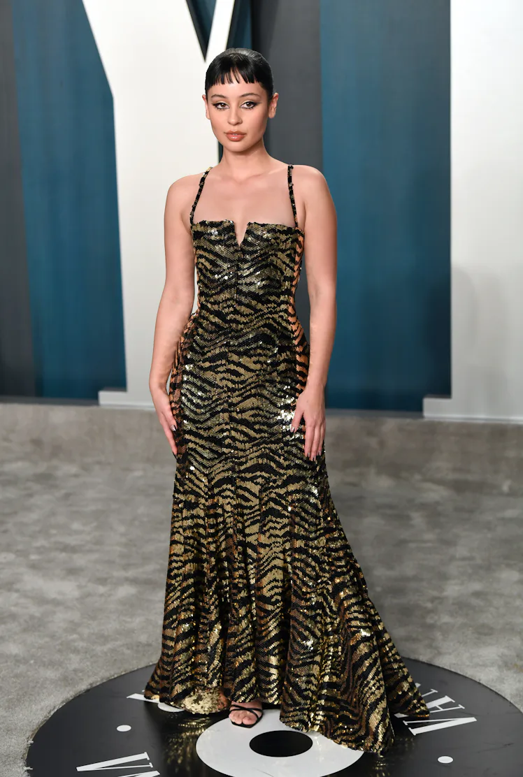 alexa demie red carpet dress Alexa Demie Wears a Vintage Bob Mackie Gown at the 'Euphoria' Season Three Premiere