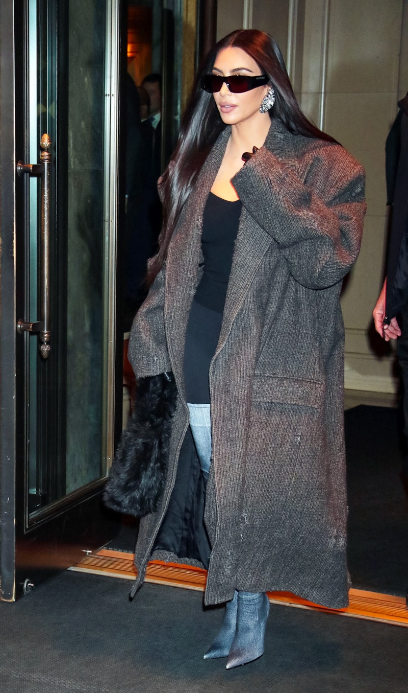 Kim Kardashian wearing "pantashoes." 