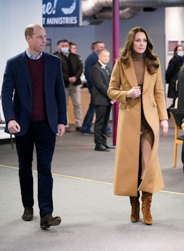 Prince William and Kate Middleton in Burnley, England in January 2022.