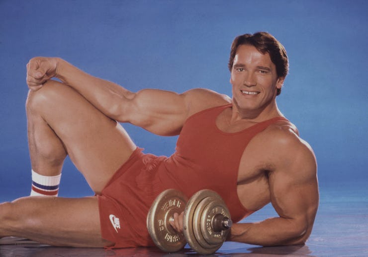 LOS ANGELES - JUNE 13: Body builder, actor and future Governor of California Arnold Schwarzenegger ...