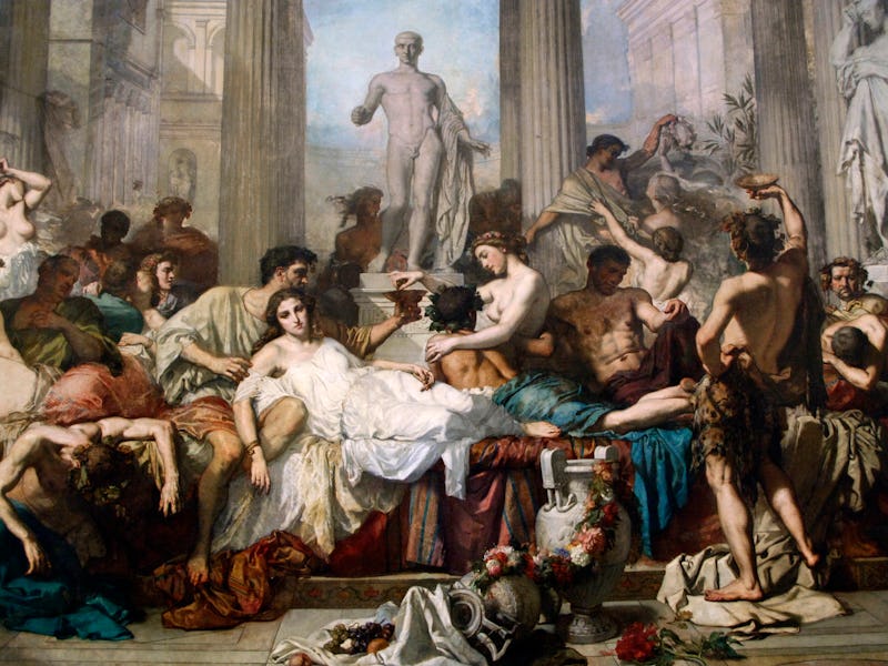 Thomas Couture (1815-1879). French history painter. Romans during the Decadence (Les Romains de la d...