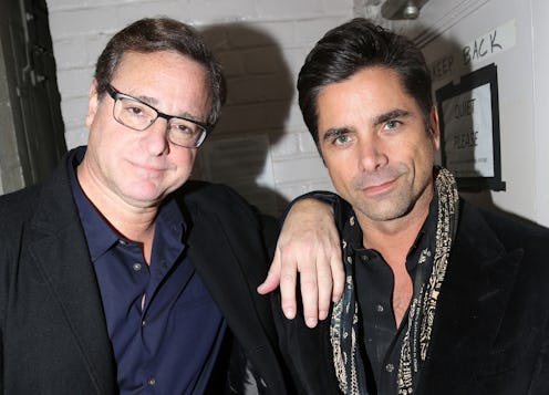 NEW YORK, NY - DECEMBER 06:  Bob Saget and John Stamos (co-stars on the TV Show "Full House" ) pose ...