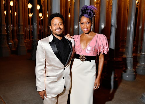 LOS ANGELES, CALIFORNIA - NOVEMBER 02: (L-R) Ian Alexander Jr. and Regina King, wearing Gucci, atten...