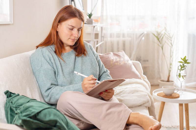 woman keeping organized 