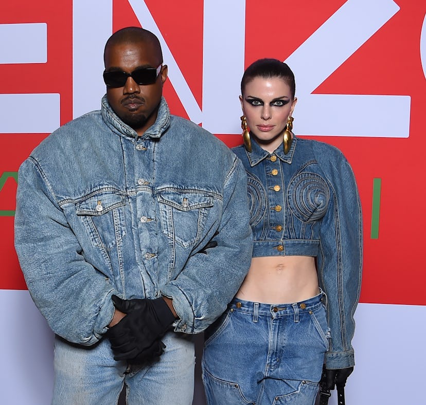 Kanye West and Julia Fox made their red carpet debut in matching denim outfits.