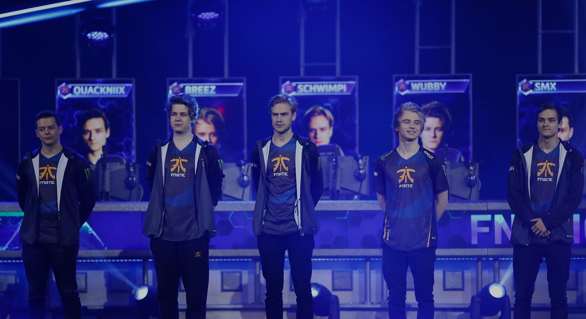 ANAHEIM, CA - November 4: Team Fnatic prepare to compete against Team MVP Black in the final Heroes ...