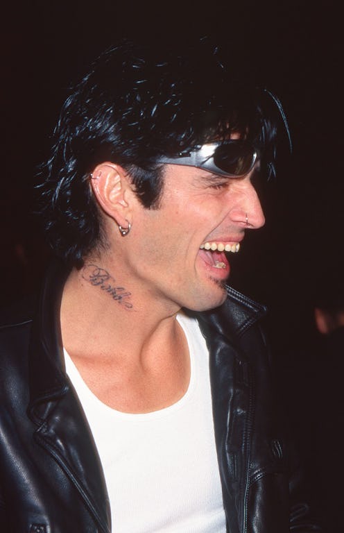 Tommy Lee attends the « Barb Wire » Party during the 48th Annual Cannes Film Festival on May 20, 199...