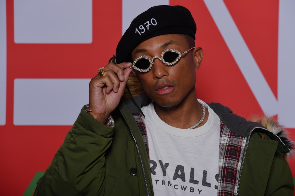 Pharrell's Dazzling Fashion Statement: Diamond-Encrusted Tiffany & Co.  Shades at His Louis Vuitton Show