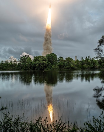 KOUROU, FRENCH GUIANA  - DECEMBER 25: In this handout image provided by the U.S. National Aeronatics...