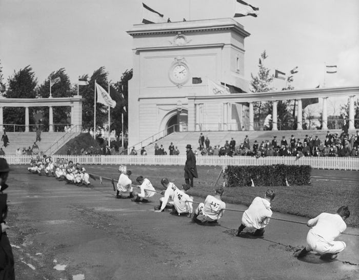 Tug of war is a weird Olympic event that no longer exists.
