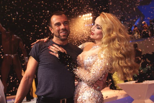 Jerry Hall and Thierry Mugler