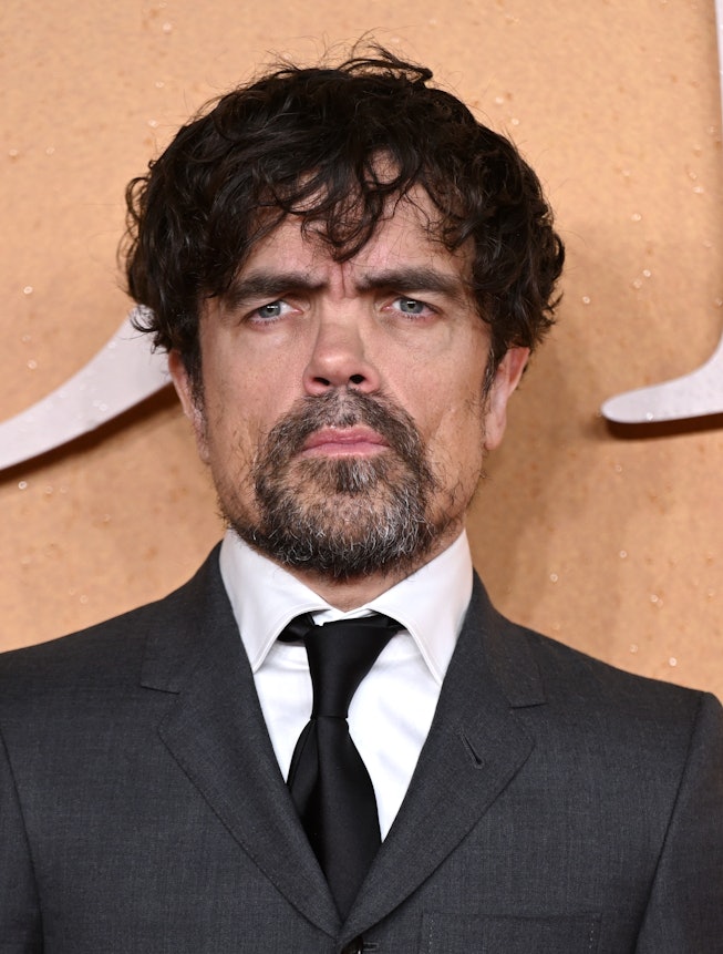 LONDON, ENGLAND - DECEMBER 07: Peter Dinklage attends the UK Premiere of "Cyrano" at Odeon Luxe Leic...