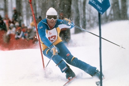 Ingemar Stenmark used his standard come-from-behind technique to win the men's special slalom event ...