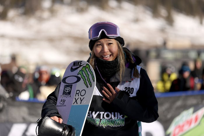 COPPER MOUNTAIN, COLORADO - DECEMBER 19: Chloe Kim of Team United States reacts after her final run ...