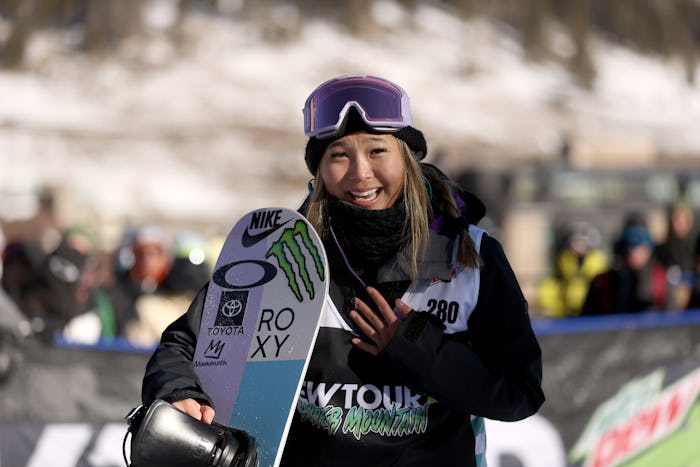 COPPER MOUNTAIN, COLORADO - DECEMBER 19: Chloe Kim of Team United States reacts after her final run ...