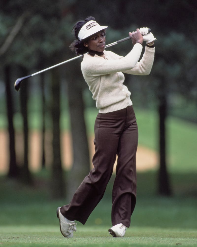Renee Powell at the 1983 Ladies European Tour Ford Ladies' Classic golf tournament.