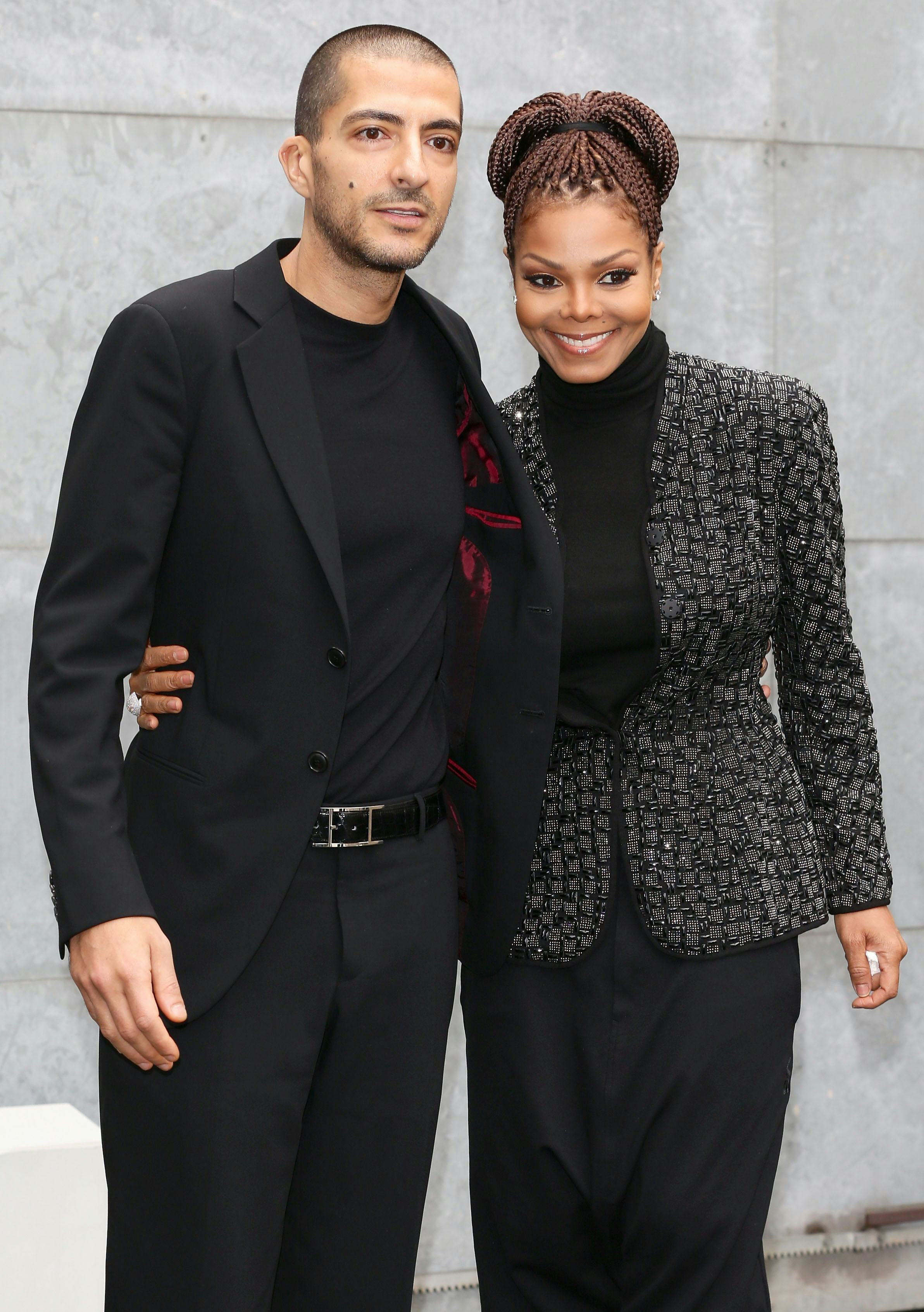 Wissam al Mana and Janet Jackson attend the Giorgio Armani fashion show during Milan Fashion Week on&hellip;