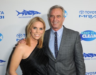 LOS ANGELES, CA - FEBRUARY 21: Cheryl Hines (L) and Robert F. Kennedy Jr. attend Keep It Clean Live ...