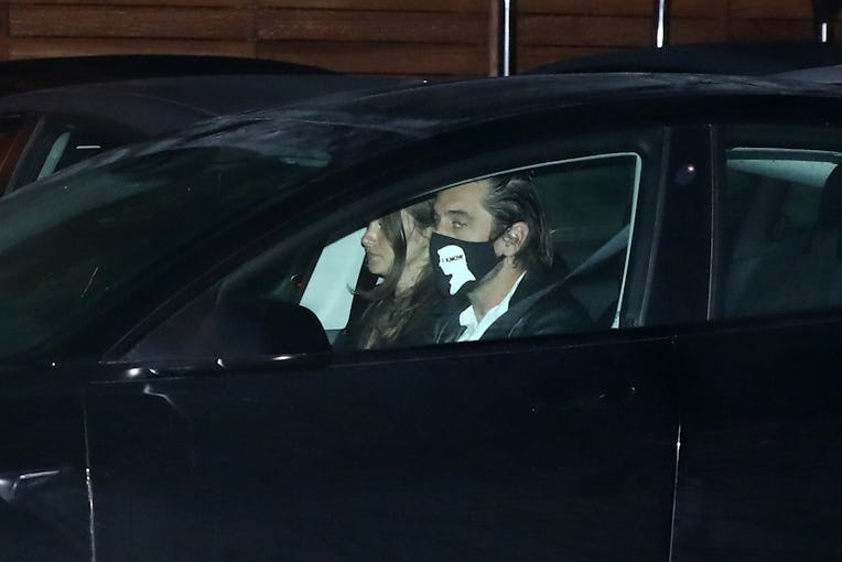 MALIBU, CA - MAY 07: Aaron Rodgers and Shailene Woodley are seen leaving Nobu on May 7, 2021 in Mali...