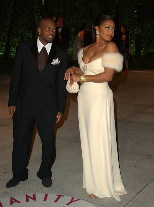 Jermaine Dupri and Janet Jackson during 2005 Vanity Fair Oscar Party in Los Angeles, California, Uni…
