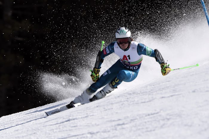How fast do downhill skiers go? They can reach around 80mph.