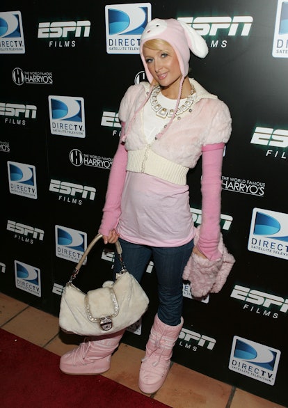 PARK CITY, UT - JANUARY 18:  Socialite Paris Hilton attends the Direct TV and ESPN NFL Playoff Viewi...