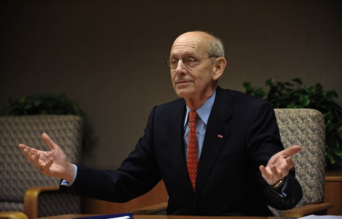 US Supreme Court Justice Stephen Breyer accepts an honorary doctorate from Belgium's Catholic Univer...