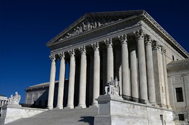 The US Supreme Court on January 26, 2022 in Washington, DC. - Stephen Breyer, 83, one of three liber...