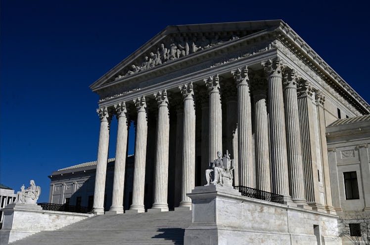 The US Supreme Court on January 26, 2022 in Washington, DC. - Stephen Breyer, 83, one of three liber...