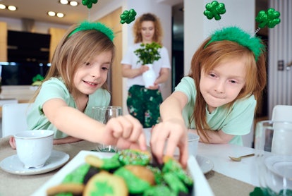 kids having st. patrick's day cookies, how to explain st. patrick's day to kids