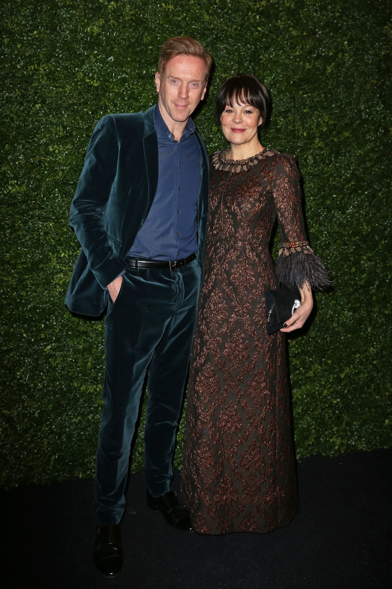 Damian Lewis and Helen McCrory arriving at the Charles Finch and Chanel pre-Bafta party at 5 Hertfor...
