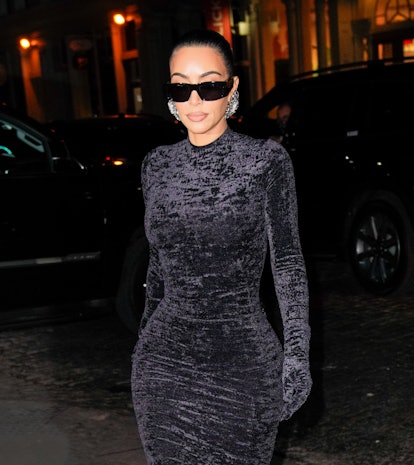 Kim Kardashian on her way to a date with Pete Davidson.