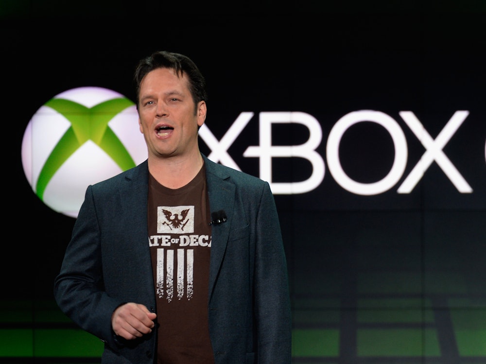 LOS ANGELES, CA - JUNE 10:  Phil Spencer, vice president of Microsoft Game Studios at Microsoft Corp...