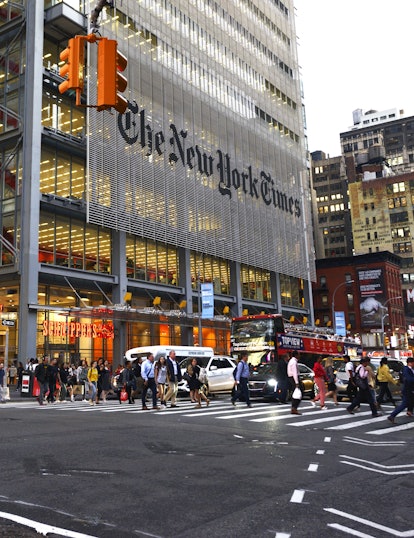 New York, USA - September 27, 2019: The New York Times Headquarters in Midtown Manhattan. Located on...