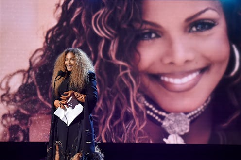 NEW YORK, NEW YORK - MARCH 29: Inductee Janet Jackson speaks onstage during the 2019 Rock & Roll Hal...