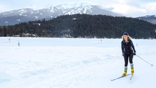 A woman cross-country skis. Here's your daily horoscope for January 31, 2022.