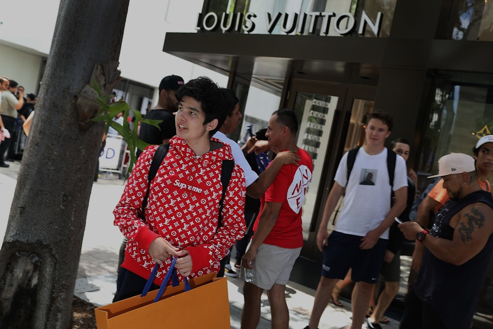 Supreme x Louis Vuitton pop-up opens in Los Angeles