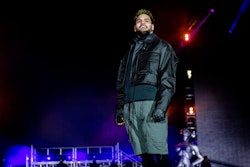 SAN BERNARDINO, CALIFORNIA - DECEMBER 11: Chris Brown performs during Rolling Loud at NOS Events Cen...