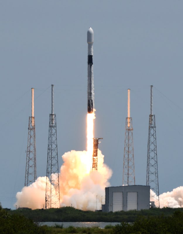 CAPE CANAVERAL, FLORIDA, UNITED STATES - 2021/06/17: A SpaceX Falcon 9 rocket carrying the U.S. Spac...