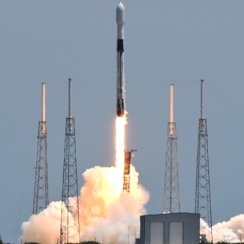 CAPE CANAVERAL, FLORIDA, UNITED STATES - 2021/06/17: A SpaceX Falcon 9 rocket carrying the U.S. Spac...
