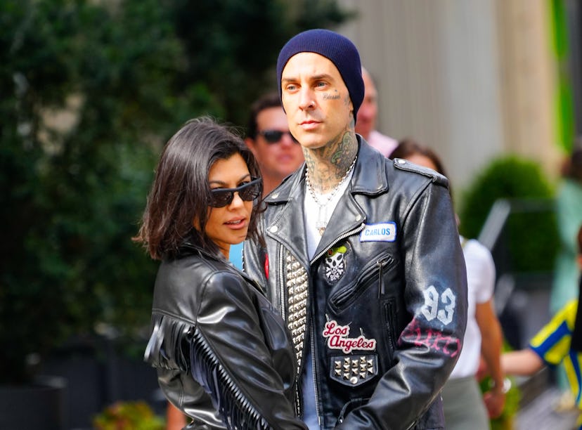 Kourtney Kardashian shared sweet New Year's Day photos with Travis Barker.
