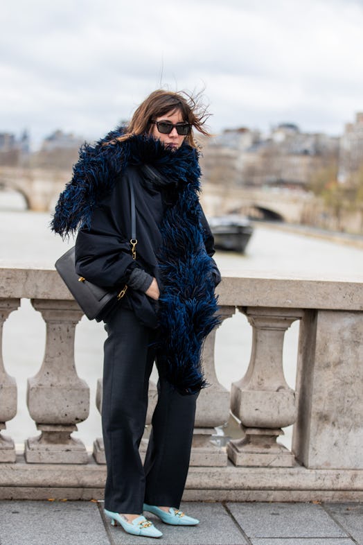 Natasha Goldenberg in a scarf