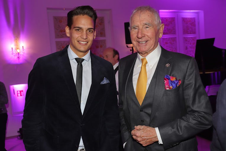 HAMBURG, GERMANY - DECEMBER 16: Kevin Feucht and Frederic von Anhalt attend the "Hamburger des Jahre...