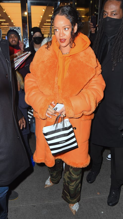 Rihanna at Sephora in New York City. 