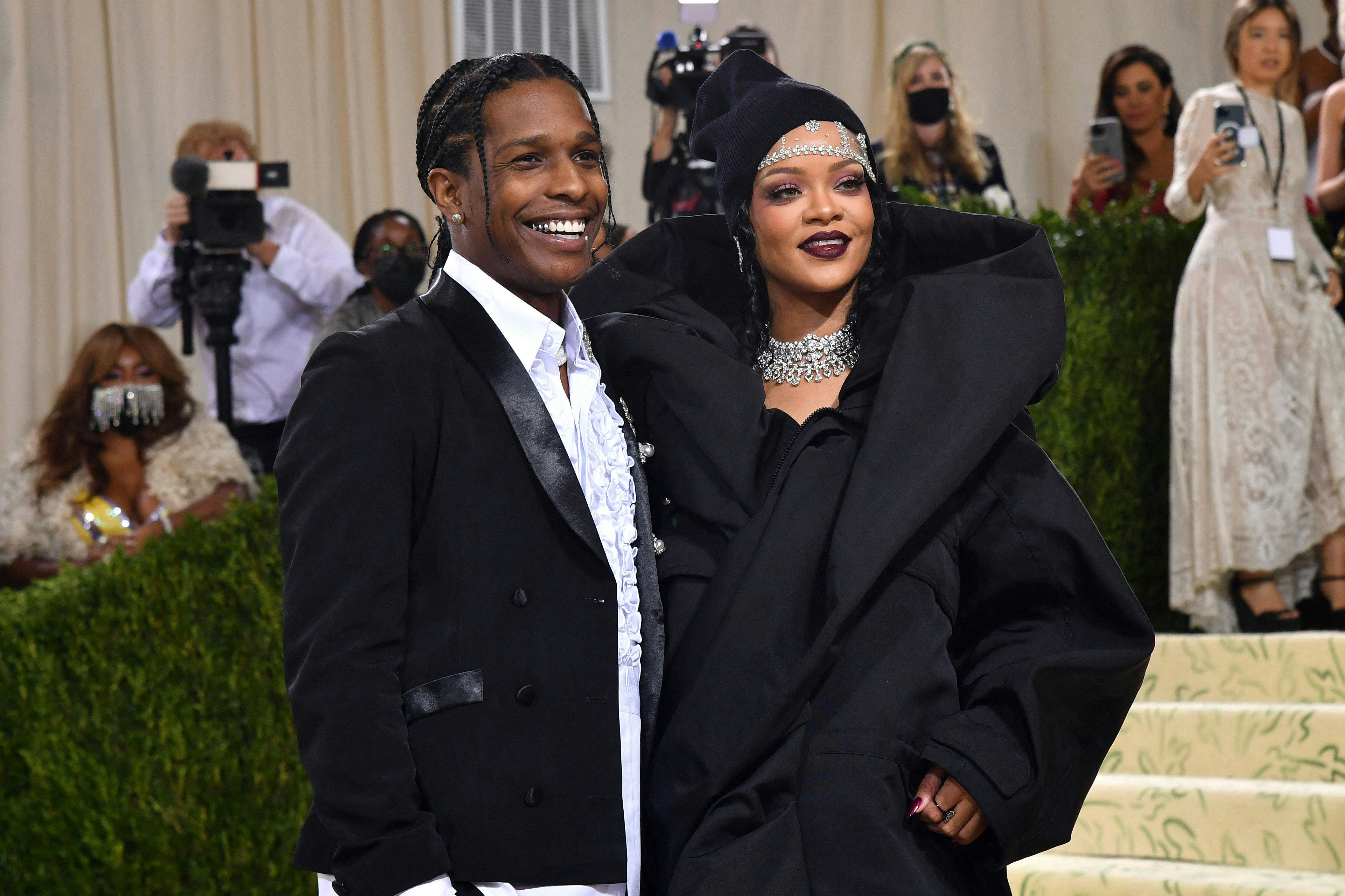 Rihanna and A$AP Rocky are expecting their first child. See the best celebrity reactions.