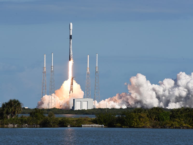FLORIDA, USA - JANUARY 13: A Falcon 9 rocket carrying the Grizu-263A satellite for Turkey as part of...